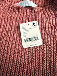 Free People Beach women’s Freya cropped sweater & pants set XS NEW