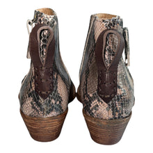 We The Free x Free People Atwater pointed snakeskin booties 7.5