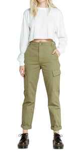 Billabong women’s mid rise Kick Back cargo pants 25 NEW