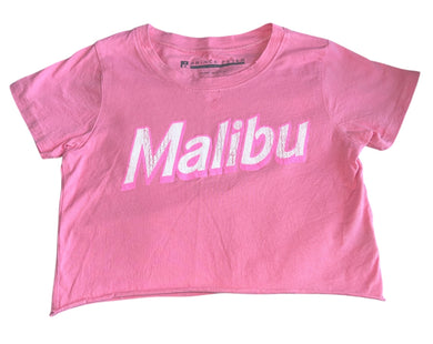 Prince Peter girls Malibu distressed cropped tee M(10-12)