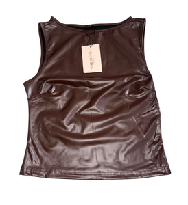 Shein Bae women’s faux leather tank top M NEW