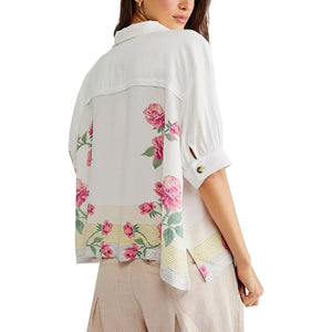 We The Free x Free People Big Blooms button down blouse XS