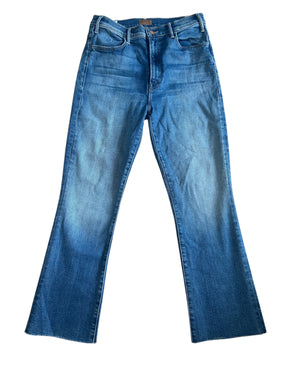 Mother denim women’s The Hustler Fray jeans in Meet Cute wash 32