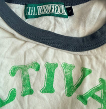Girl Dangerous Cultivate Peace ringer tee S