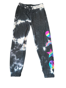 Pixie Lane girls tie dye emoji jogger sweatpants 7
