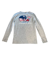 Vineyard Vines boys long sleeve pocket football whale tee M(12-14)