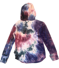 Pixie Lane girls hooded tie dye pullover top with thumbholes 6