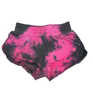 Rowdy Sprout girls tie dye knit lounge shorts 8