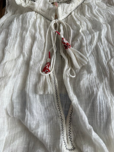 Free People women’s gauze bandana trim tunic top XS