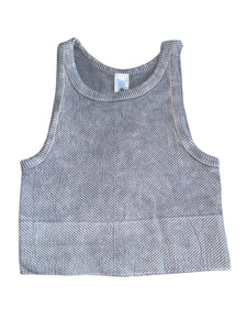 Nikibiki women’s cropped chevron tank top ONE SIZE