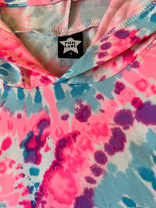 Pixie Lane girls neon tie dye hooded tank top 8