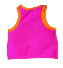 Malibu Sugar Junior/Women’s contrast cropped tank ONE SIZE