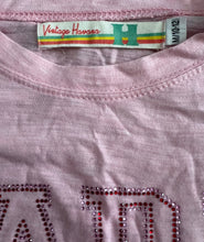 Vintage Havana girls rhinestone Paris cropped tee M(10-12)