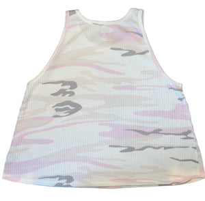 Z Supply women’s waffle knit camouflage tank top M