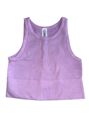 Nikibiki women’s cropped chevron tank top ONE SIZE