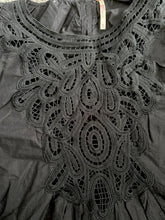 Free People women’s Bardot crochet puff sleeve blouse XS