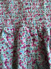 Katie J NYC tween girls ditsy floral smocked Evan strapless dress S(7-8)