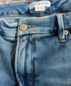 Good American women’s hi rise straight leg jeans 14/32