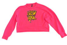 Revelation girls New York graffiti cozy knit top M(10-12)