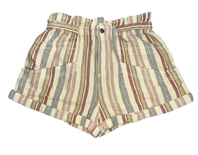 Free People women’s Topanga cuff shorts in Tea Combo XS