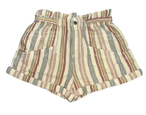 Free People women’s Topanga cuff shorts in Tea Combo XS