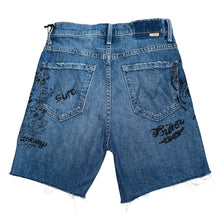 Mother Superior women’s high waisted Smokin’ Short Fray in Never Enough wash 25 NEW