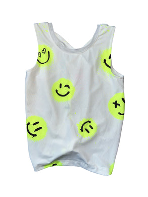 Lucky in Love girls Smiles For Miles open back tennis tank XS(6)