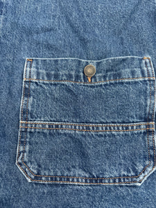 Free People women’s denim overall smock dress XS NEW