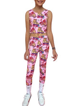 Lola & The Boys girls Skater Sport 2pc cropped tank & leggings set 8 NEW