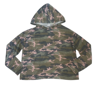 Dori Creations girls cropped camo hoodie 12-14