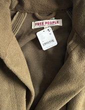 Free People women’s long Alma Duffle Coat in Beech XS NEW