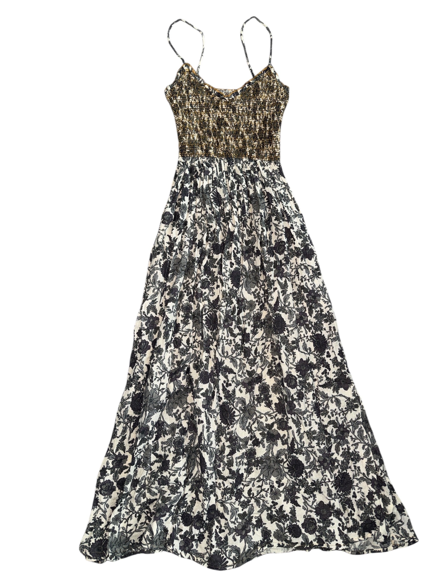 free people sweet nothings midi dress in Tea Combo Green Strapless Frock for Two side seam hand Style:CM3095D Color:Ebony