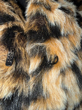 Free People women’s faux fur leopard jacket XS