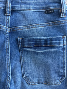 Risen women’s high rise wide leg cargo buckle jeans 25 (read description)