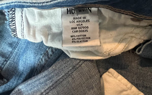 Hudson women’s Ginny Crop straight leg jeans with cuff 27