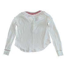 We The Free x Free People women’s Holly henley embroidered top XS