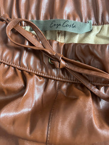 Enzo Costa women’s vegan leather jogger pants 3(L)