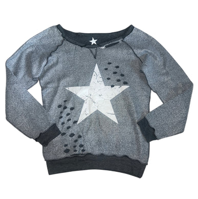So Nikki girls distressed star sweatshirt S(7-8)