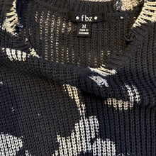 Flowers By Zoe girls bleached distressed sweater M(8-10)