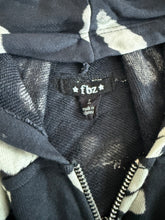 Flowers By Zoe girls bleach dye zip hoodie L(10-12)