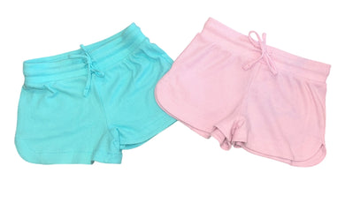 Suzette Collection girls 2pack waffle knit shorts M(8-10)