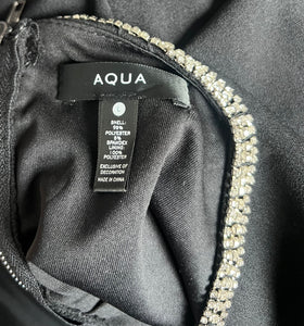 Aqua women’s rhinestone embellished tank dress L