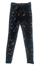 Terez girls rose gold splatter leggings S(7-8)