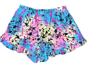 Pixie Lane girls splatter print scalloped hem shorts 7