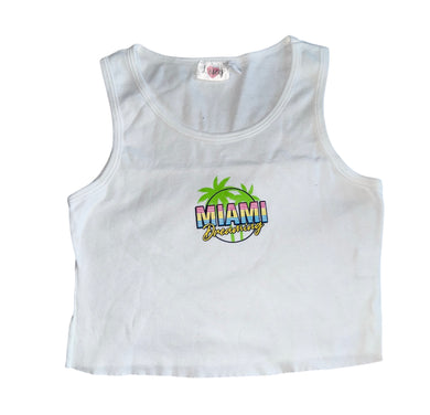 Lucy girls Miami Dreaming cropped tank top M(10-12)