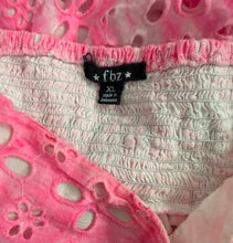 Flowers By Zoe girls tie dye eyelet skirt XL(12-14)