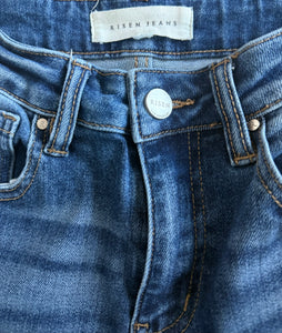 Risen women’s high rise wide leg cargo buckle jeans 25 (read description)