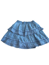 Katie J NYC juniors stone wash crochet skirt M