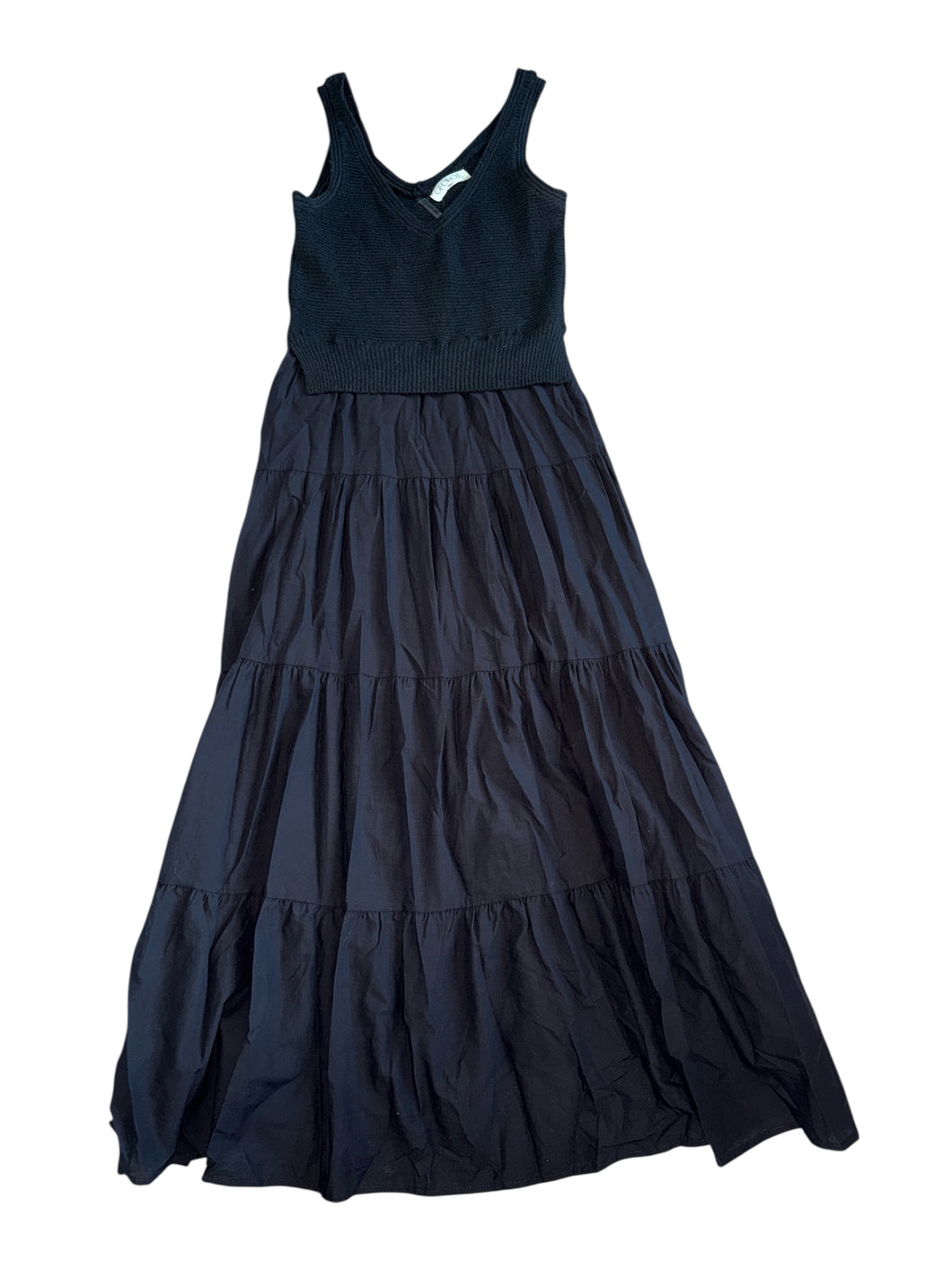 Georgie women’s mixed media maxi dress S