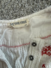We The Free x Free People women’s Holly henley embroidered top XS